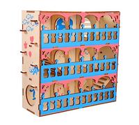 Toyvian Labyrinthe en pour Hamster Jouet d'exercice Tunnel pour Petits Animaux Stimule L'Agilité et Prévient L'Obésité Jouet de Compagnie