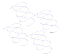 Toyvian Lacets Plats à Motif Cœur 120 Cm en Polyester Robuste, 4 Pièces Blancs Cœurs Violets, Lacets Décoratifs Polyvalents pour Chaussures Toile, Baskets Running et Sneakers