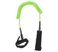 Toyvian Laisse de Surf en Spirale 7mm pour Kayak et Sup Vert | Surface Antidérapante, Maintien Souple, Double Boucle Verrouillable, Rail Saver, Haute Visibilité