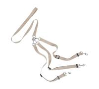 Toyvian Laisse pour Animaux Robuste en Nylon Kaki avec Solution Triple pour Promenade, Portable Chiens et Autres Animaux en Déplacement