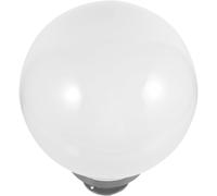 Toyvian Lampe Extérieur Couvercle Globe Acrylique avec Socle Gris Protection la Poussière Chocs Facile à Installer pour Patio et Jardin