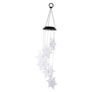 Toyvian Lampe Suspendue Solaire LED de Décorative Lumière Changeante Cloche Éolienne pour Intérieur et Extérieur Lampe Dambiance Noël Solaire