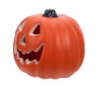 Toyvian Lanterne Citrouille Led Lumineuse Décoration Halloween Plastique Lumières Jack-o-lantern Suspendues Pour Intérieur Et Extérieur Sans Piles
