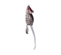 Toyvian Leurre de Pêche Carnassier Rat de Surface 4,5cm 10,5g en Plastique Action Wobbling et Rolling pour Pêche en Mer et Eau Douce