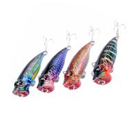 Toyvian Leurres de Durs Flottants Colorés Appâts Artificiels Réalistes avec Bouche Nage Vive Résistants et Adaptés Aux Amateurs de Mer