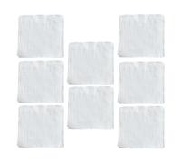 Toyvian Lingettes pour Bébés en Coton Blanc 8pcs Triple Couche pour -né, Doux et Absorbant, pour Soins Quotidiens et Changes