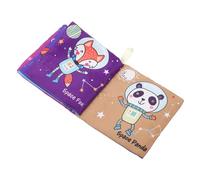 Toyvian Livre en Tissu Éducatif Résistant pour -né, Jouet Sensoriel Interactif Multicolore, Tissu Doux et Déchirable, Éveil Tactile, Premier Livre D’apprentissage pour Bébé,