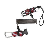 Toyvian Longe de Plongée Rétractable Noire avec Boucle à Dégagement Rapide Dragonne de Plongée en Acier Inoxydable Corde de Sécurité pour Équipement sous-Marin Sports Nautiques