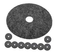 Toyvian Lot de 10 Anneaux De Paillis Non Tissés pour Arbres Tapis De Protection Épais pour Arbres Barrière Anti-Racines Ronde en Tissu Base De Protection Respirante Et Réutilisable
