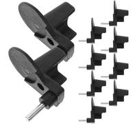 Toyvian Lot de 10 Blocs de Maintien et Attrape-chaîne de Tronçonneuse en Acier et Abs Vibrations et Durabilité, Accessoires Noirs pour Tronçonneuse à Essence