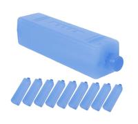 Toyvian Lot de 10 Blocs Réfrigérants Réutilisables pour Glacières, 16,7 X 3,7 Cm, Vides à Remplir d'eau, Packs de Glace Multifonctionnels pour Climatiseur et Camping en Plein Air