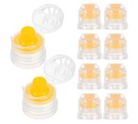 Toyvian Lot de 10 bouchons à sertir pour bouteilles, de qualité supérieure, réutilisables, pour le sport et les bouteilles de jus, dosage facile, durable et polyvalent