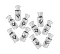 Toyvian Lot de 10 Boucles de Fixation Antidérapantes pour Brochettes Clips Métalliques Pratiques pour Barbecue Outils de Grill Sécurisation des Aliments