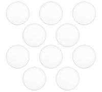 Toyvian Lot de 10 Contenants de Rangement Ronds Transparents pour Éponges de Maquillage 8 Cm en PP Portable Design Compact Garde Les Éponges Propres pour Voyages et Sorties