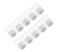 Toyvian Lot de 10 Poids pour Ballons de Mariage en Plastique Réutilisables, Poids Décoratifs de Cœur Base Stable, Accessoires pour Décorations de Fête et Ballons à Hélium, Usage