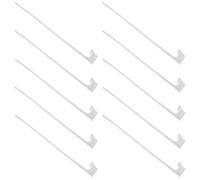 Toyvian Lot de 10 Porte-Drapeaux pour Vitre de Voiture à Clip en Plastique 44 Cm, Support Résistant au Vent, Fixation pour Mât de Drapeau Auto, pour Drapeaux de Parade et Événements