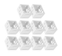 Toyvian Lot de 10 Supports de Fixation pour Stores Vénitiens 25 CM Blanc Compatibles Boîtier Fixation pour Rails Supérieurs Accessoires pour Fenêtres et Stores Intérieurs/Extérieurs