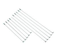 Toyvian Lot de 10 Supports en Fer pour Plantes en Pot, Support Fixe pour Orchidées Et Hortensias, 35 Cm 55 Cm, Vert, Tuteur pour Jardin Intérieur Et Extérieur, Résistant Et Léger
