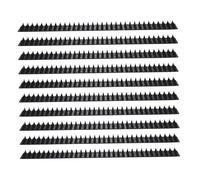 Toyvian Lot de 10 Tapis Anti-épines pour Chats Et Oiseaux, Plastique Rigide Noir, Protection Extérieure pour Clôtures Et Murs, Dissuasion sans Blessure, Utilisation Jardin Et Patio