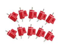 Toyvian Lot de 10 Tétines D'abreuvoir pour Poulets Rouges, Accessoires Agricoles pour Élevage de Volailles, Compatible Seaux et Systèmes D'abreuvement, Fourniture Eau Volaille Pratique et Solide