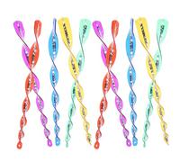 Toyvian Lot de 10 Tiges Spirales Répulsives pour Oiseaux Points Réfléchissants, Décoration Extérieure pour Jardin et Étang, Design en Mouvement Continu Couleur Aléatoire