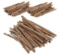 Toyvian Lot de 100 bâtons en bois d'arbre à thé de long diamètre pour loisirs créatifs, accessoires photo, travaux manuels, brindilles pour décoration de la maison et projets rustiques