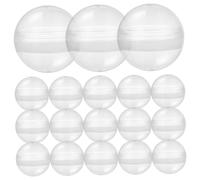 Toyvian Lot de 100 Boules Rondes Transparentes 5 CM pour Distributeur Automatique Boules Vides à Remplir pour Fête Idées Présents et Rangement Bonbons Compatibles Machine à