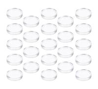 Toyvian Lot de 100 Capsules Transparentes 21 MM pour Pièces de Monnaie Coffret à Pièces Portable en Plastique Résistant à L’Oxydation Protège-Pièces Pratique pour Collectionneurs et