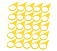 Toyvian Lot de 100 Indicateurs de Contrôle pour Écrous de Roue en Plastique Jaune, Cache-écrous Faciles à Installer pour Conduite Quotidienne et Longue Distance
