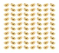 Toyvian Lot de 100 Lingots Décoratifs Dorés 1 Cm en Alliage, Finition Brillante, Symbole de Richesse et Chance, Décoration de Bureau et Artisanat Propice pour Maison, Bureau, Présents