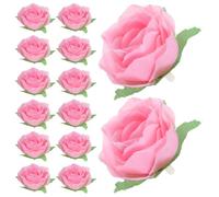 Toyvian Lot de 100 Mini Têtes de Roses Artificielles en Soie 3 Cm, Couleur Rose Clair, Fleurs Décoratives DIY pour Décoration Mariage, Centres de Table, Bouquets et Fêtes