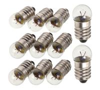 Toyvian Lot de 12 Ampoules Miniatures à Culot à Vis 2,5 V 0,3 A pour Lampe de Poche Vintage et Expériences de Physique Éducatives, Ampoules de Rechange Compactes pour Circuits Électriques