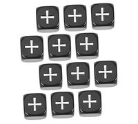 Toyvian Lot de 12 dés d'addition et de soustraction - Dés d'enseignement des mathématiques - Dés pour enfants - Avec signe plus et moins - Jeu de mathématiques de soustraction - Puzzle en acrylique