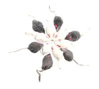 Toyvian Lot de 12 Jouets Interactifs pour Chatons - Souris de Simulation en Peluche Douce, à Mâcher Sécurisé, Accessoires pour Animaux de Compagnie, pour Stimuler et Divertir Votre Chat