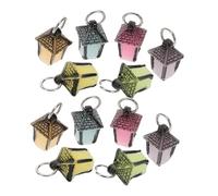 Toyvian Lot de 12 Ornements Lumineux en Résine Multicolores, Mini Paysages Artisanaux Décoratifs, Petites Lanternes Artificielles LED pour Décoration Intérieure Et Loisirs Créatifs