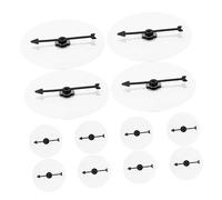 Toyvian Lot de 12 Plateaux De Jeu Transparents À Faire Soi-Même Roue De Jeu Vierge avec Flèches De Fête Roue Vierge avec Flèche Roue Rotative pour Plastique Noir