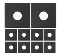 Toyvian Lot de 12 Pochettes Extérieures pour Disques Vinyle 30 CM en Papier Kraft Noir avec Doublure Intérieure Antistatique Protection Rayures et Poussière Rangement Pratique pour