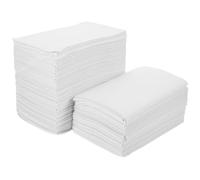 Toyvian Lot de 125 Nappes Jetables pour Manucure en Papier Blanc Tapis Absorbant pour Nail Art Coussin de Bureau Protecteur pour Salon de Beauté et Pédicure Usage Unique et Hygiénique