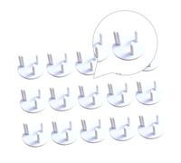 Toyvian Lot de 15 Caches Prises Électriques en Abs Blanc pour Prise Standard Britannique, Étui de Protection pour Garçon et Filles, Réduit le Risque de Choc Électrique et Prévient