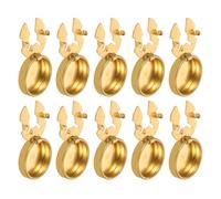 Toyvian Lot de 15 Couvre-Boutons en Cuivre 17,5 Mm pour Hauts Homme, Boutons Décoratifs Ronds pour Vêtements Faits Maison, Accessoires Couture pour Personnalisation et Embellissement