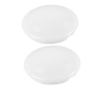 Toyvian Lot de 2 Abat-jours Encastrés Plastique Blanc Ø18,7 Cm pour Plafonnier Dôme Accessoires pour Plafonniers Éclairage Chambre Balcon la Cuisine Salle de Bain