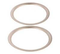 Toyvian Lot de 2 Anneaux Adaptateurs Décoratifs pour Haut-Parleur 10 Pouces, Plastique Solide Couleur Dorée, Kit DIY pour Caisson de Basses, Bordure de Système Audio, de Vibration pour
