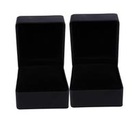 Toyvian Lot De 2 Boîtes à Montres en Cuir PU, Étui De Présentation Noir, Rangement Sécurisé pour Montres, Coussin Adaptable, Coffret Élégant pour Usage Boutique Et Voyage