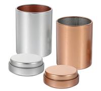 Toyvian Lot de 2 Boîtes à Thé en Fer Blanc Hermétiques et Polyvalentes, Conservation Optimale des Feuilles de Thé, Design Classique et Utilisation Cuisine