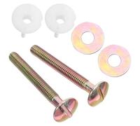 Toyvian Lot de 2 Boulons de Cuvette de Wc en Métal 5/16 * 65 MM Kit de Fixation Renforcée pour Abattant de Toilette Compatible Universellement Visserie de Remplacement pour Réservoir de