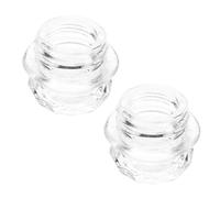 Toyvian Lot de 2 Boutons en Verre Transparent pour Percolateur à Café Pièces de Rechange Compatibles Filtres à Café Accessoires pour Machine à Expresso Couvercle en Verre pour Usage