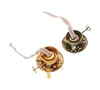 Toyvian Lot de 2 Brûleurs pour Lampe à Pétrole Vintage avec Régulateur en Métal Porte-Mèche 4 Griffes Doré et Argenté Accessoires pour Lanternes à Pétrole Intérieur et Camping