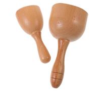 Toyvian Lot De 2 Coupes à Rouleau De Massage En Bois Petit Format, Outil Portable Pour Auto-massage Musculaire Du Dos Corps, Détente, Récupération Sportive Et Usage Voyage