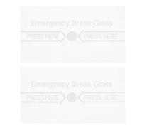 Toyvian Lot de 2 Couvercles D'interrupteur D'alarme Incendie Manuelle en Verre, Étanches et Faciles à Installer, pour Situations D'urgence et Divers Scénarios
