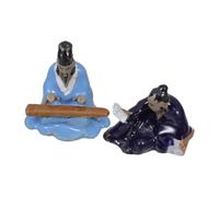 Toyvian Lot de 2 Décorations en Céramique pour Aquarium, Petit Décor en Céramique Absorbant d'eau, Ornement Compact pour Aménagement Paysager de Jardin et Décor Bonsaï, pour Aquarium